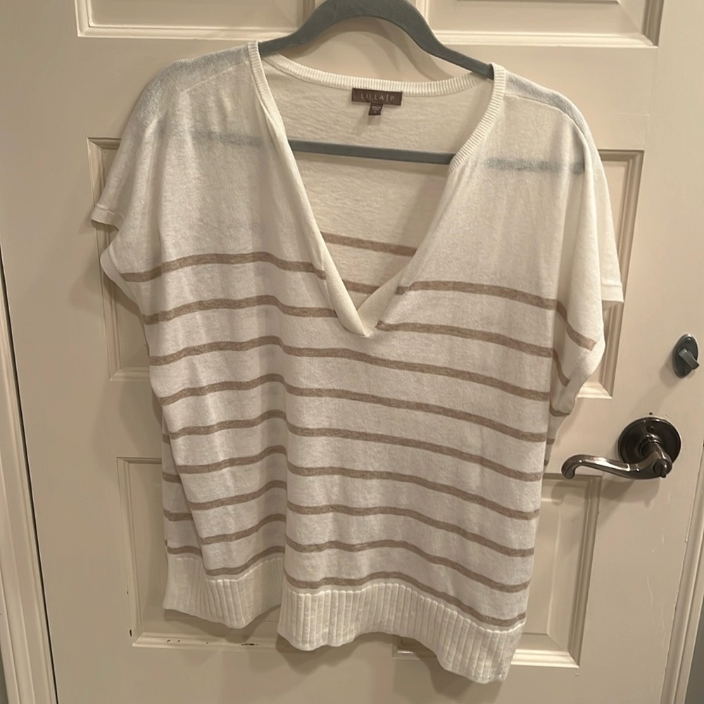 Lilla p v neck boxy sweater